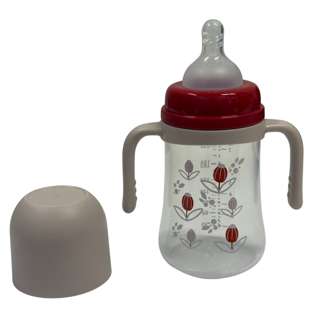 ACC Tetero 8onz 77713 1+ Flores Beige