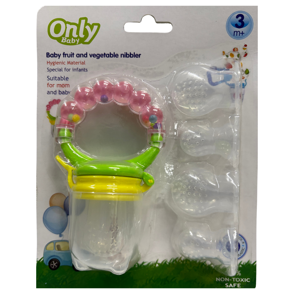 ACC Dispensador de Fruta de Silicona FZ625PCS Rosado/Verde