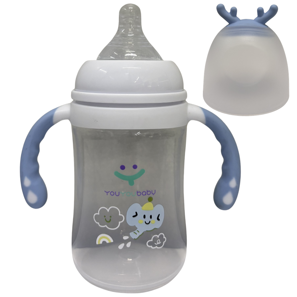 ACC Tetero 60116 8onz Elefante Azul/Blanco