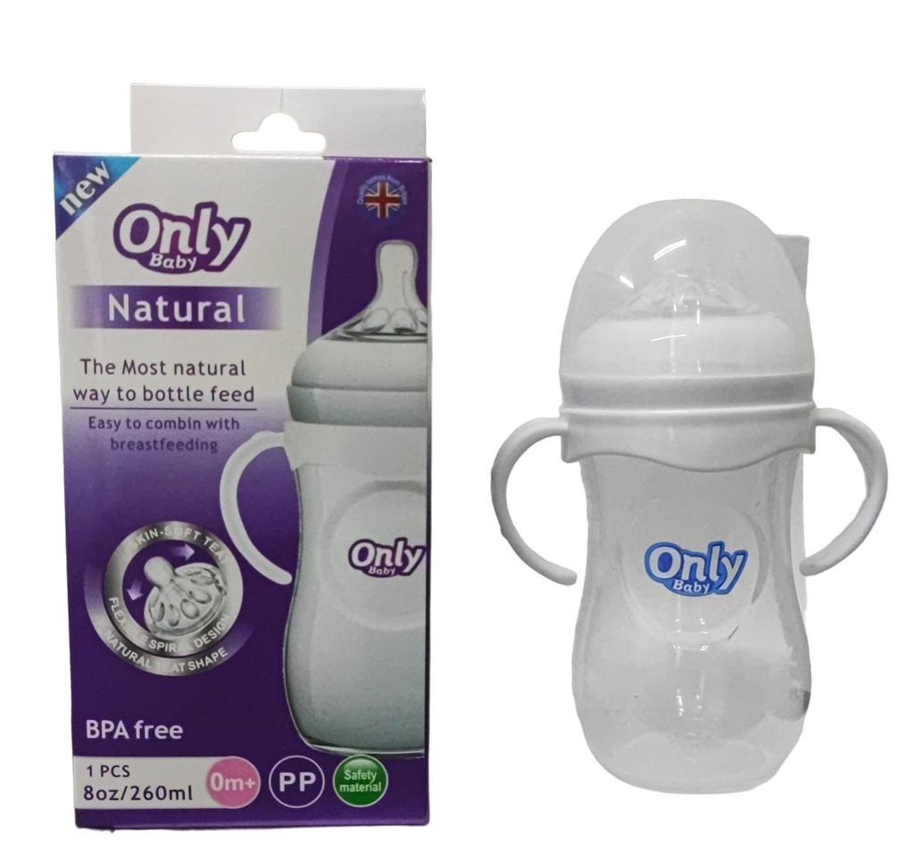 ACC Tetero ONLY 8onz A2 Con Asas Transparente