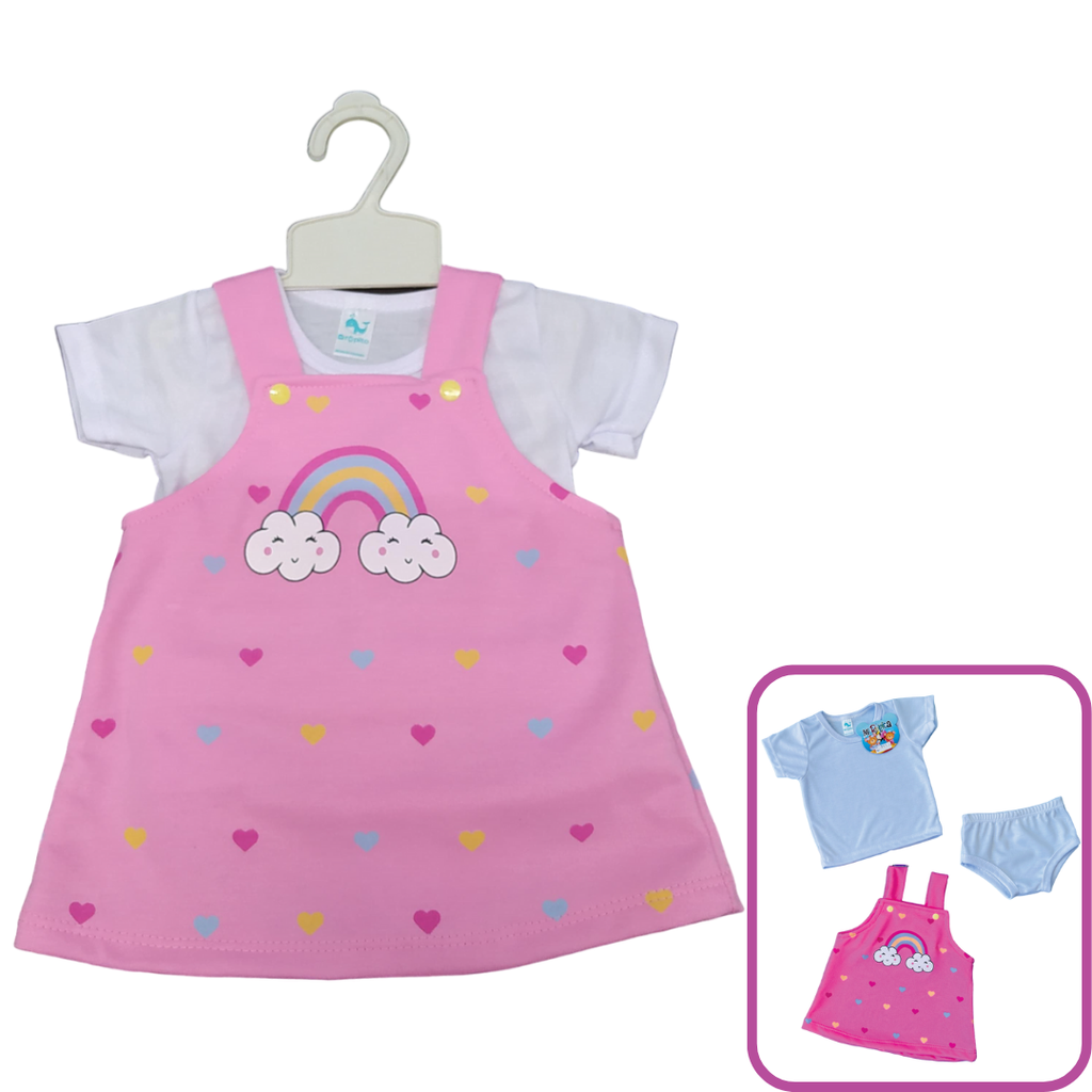 R745 Jardinera Arcoiris x3 Piezas Rosado/Blanco