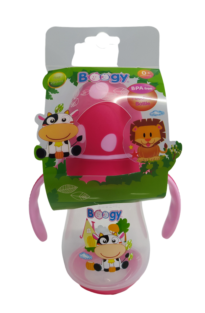 ACC Tetero 8onz 20758 Vaca Rosado