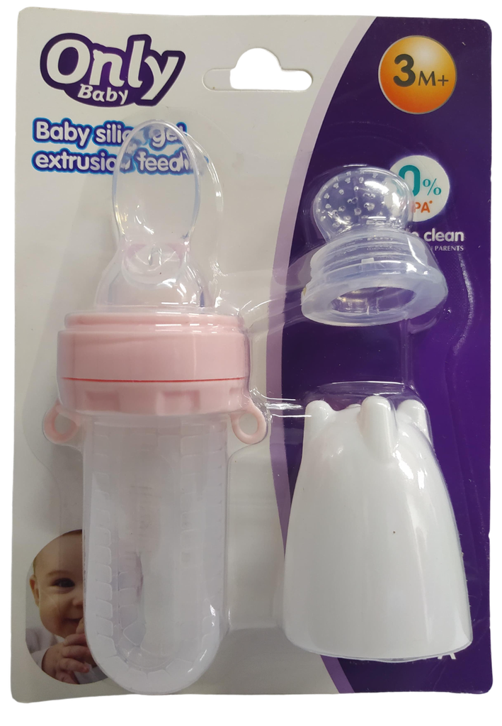 ACC Dispensador de Fruta de Silicona Y Cuchara TZ111 Rosado