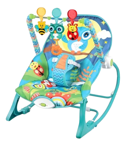 ACC Silla Mecedora Vibradora Musical Verde Menta 68144 Buho