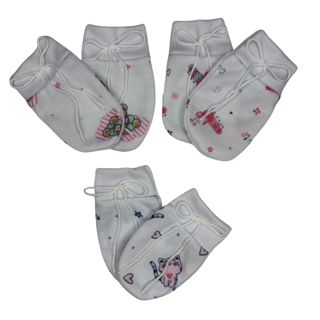 R308 Mitones x3 Unidades Colores Surtidos Niña