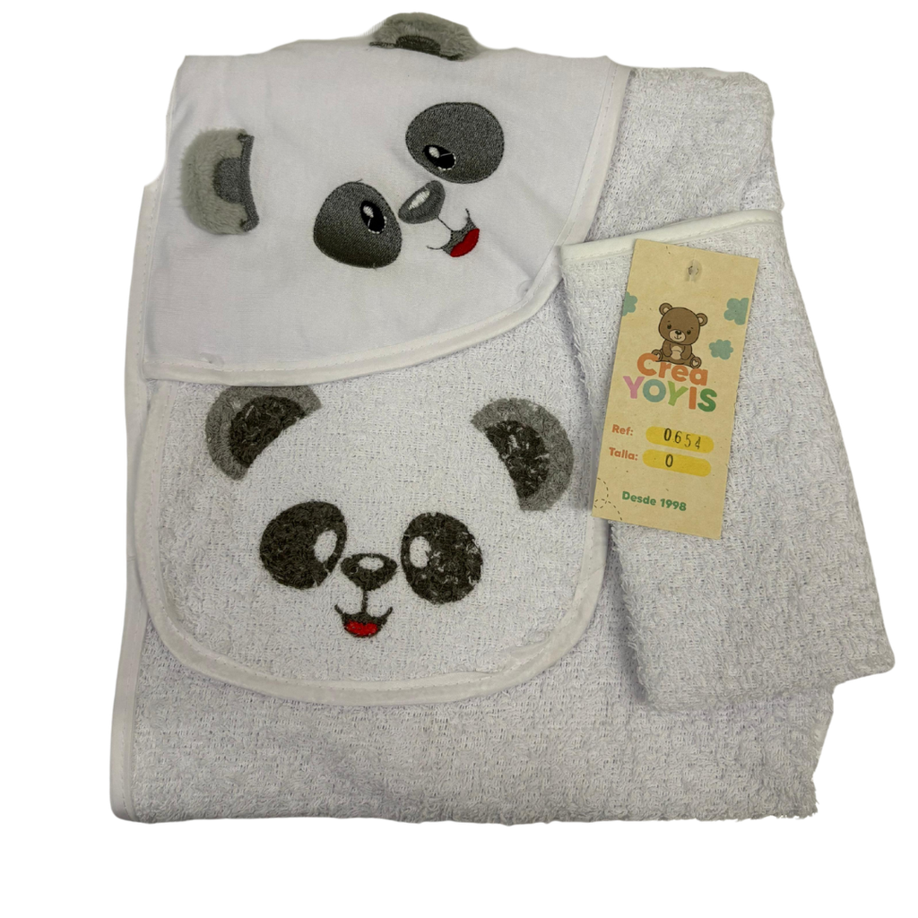 R0654 Toalla x3 Piezas Blanco