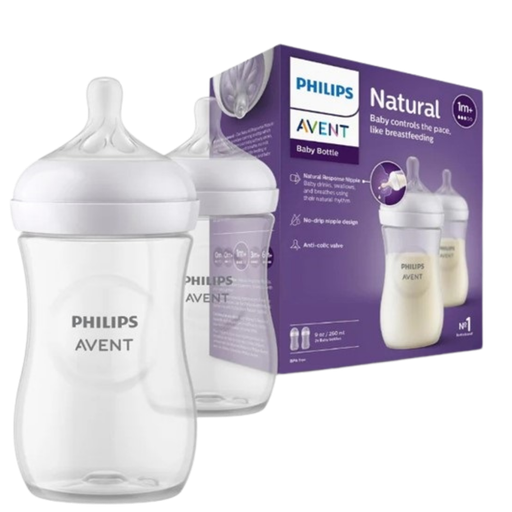 [3837] ACC Tetero Avent Natural SCY90302 9onz 1m+ x2 Unidades