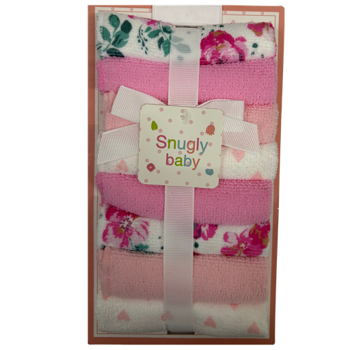 [4499] ACC Babitas BA051 x8 Unidades 9x9cm Flores Rosado