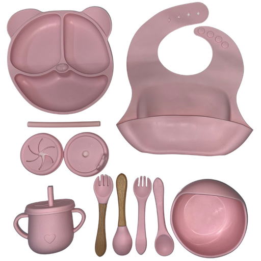 [4528] ACC Vajilla de Silicona Only GJTZ12 Oso Rosado