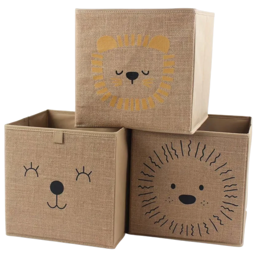 [4724] ACC Caja de Almacenamiento Plegable GN2212 30x30cm Oso