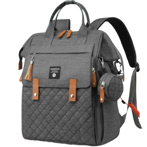 [5009] ACC Pañalera con Cambiador / USB 66162 Gris Plomo
