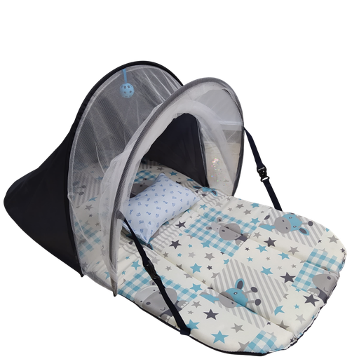 [452] ACC 1029 COLCHONETA CON TOLDILLO CAMPING NIÑO 100x50x3