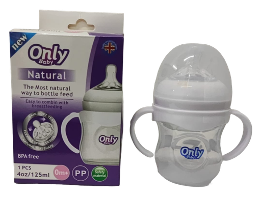 [990] ACC Tetero ONLY 4onz A3 Con Asas Transparente