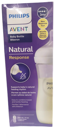 [1533] ACC Tetero Avent Natural 11onz 3m+ Transparente