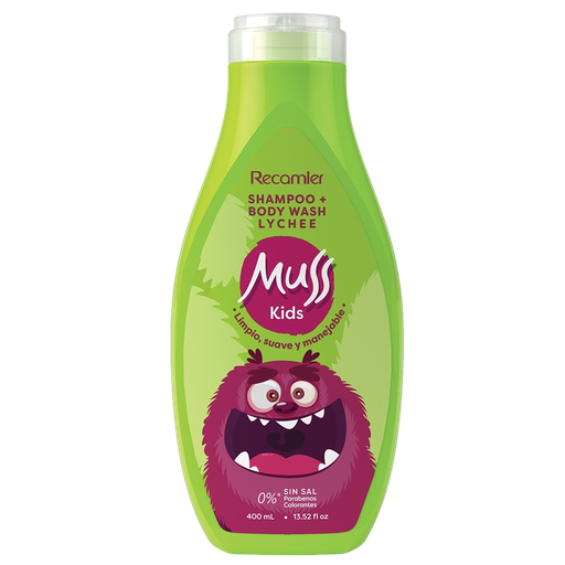 [1867] Shampoo Muss Kids + Baño Liquido Lychee 400ml