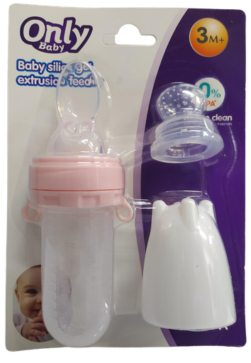 [2401] ACC Dispensador de Fruta de Silicona Y Cuchara TZ111 Rosado