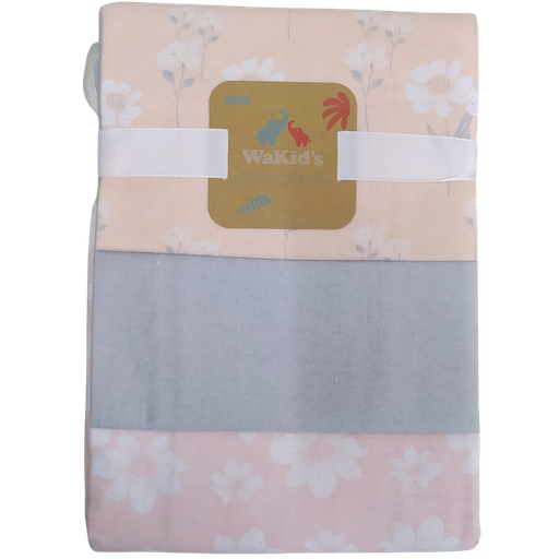 [3247] ACC Manta x3 unidades 77590 Flores Salmon 76x74cm