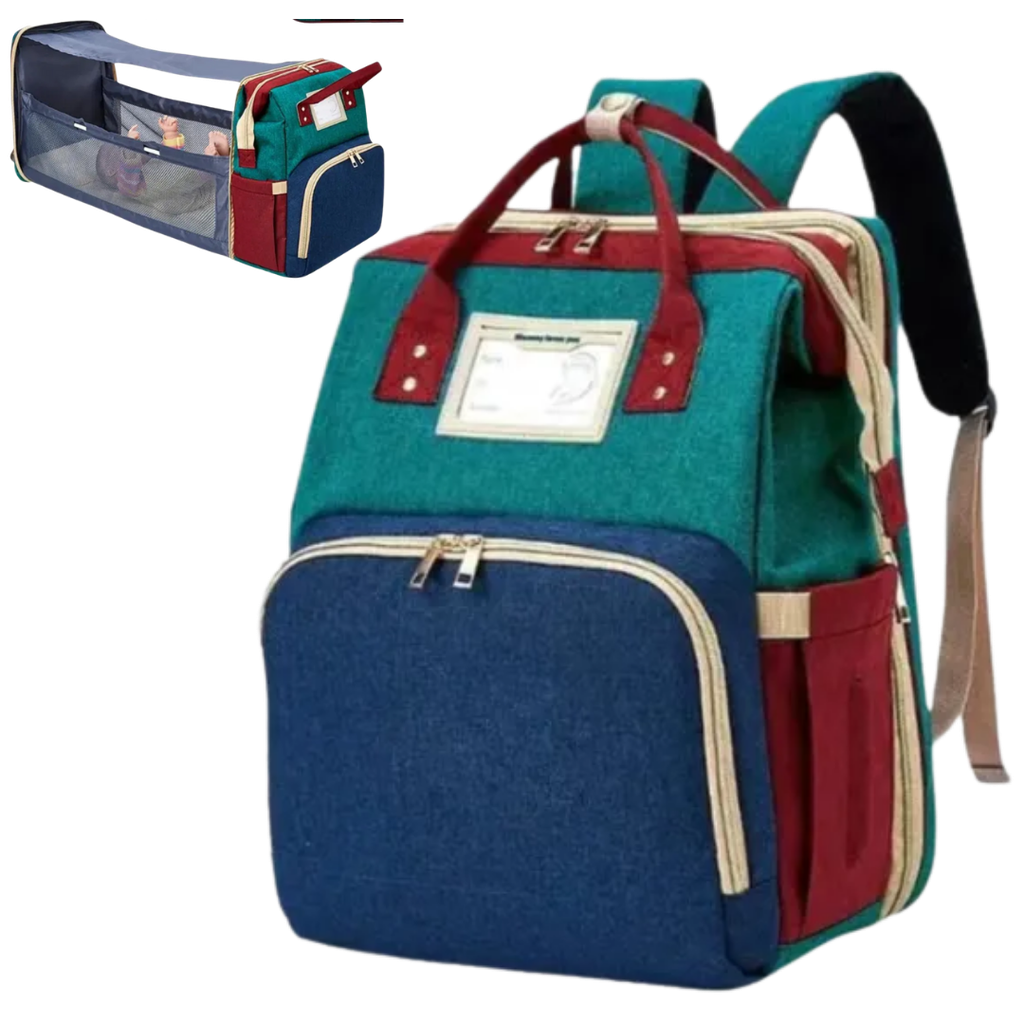 ACC Pañalera con cambiador 1085 Verde-Azul