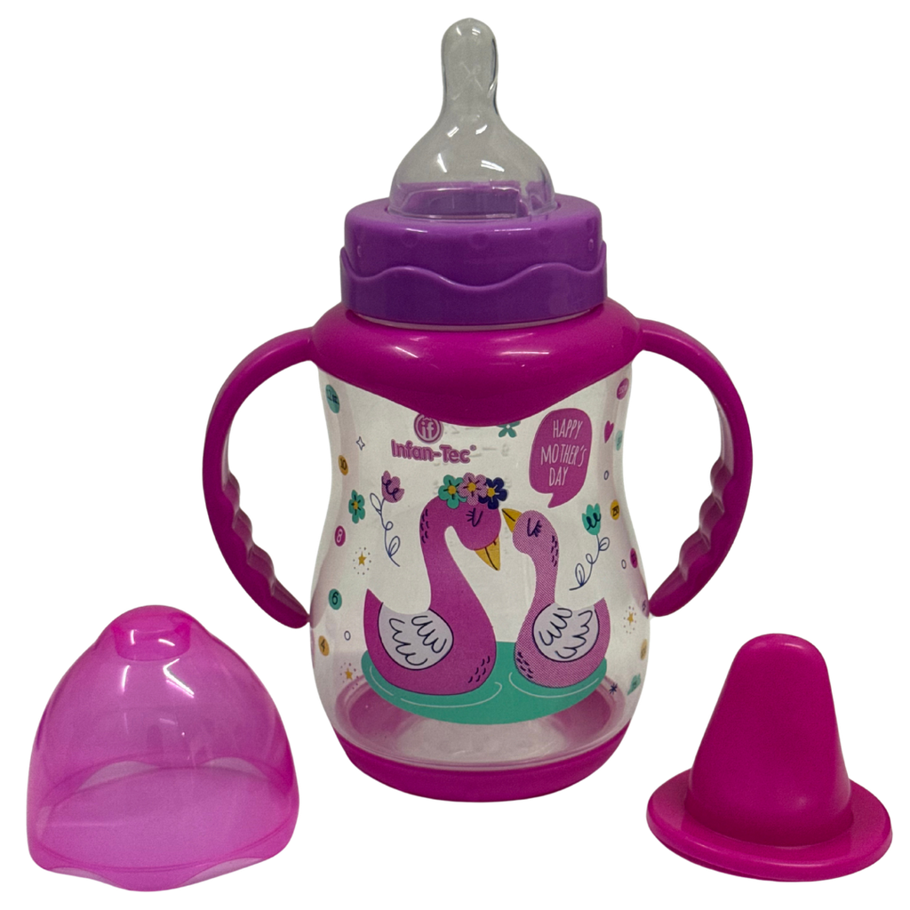 ACC Tetero 12onz BIP1364 Niña Cisne Rosado