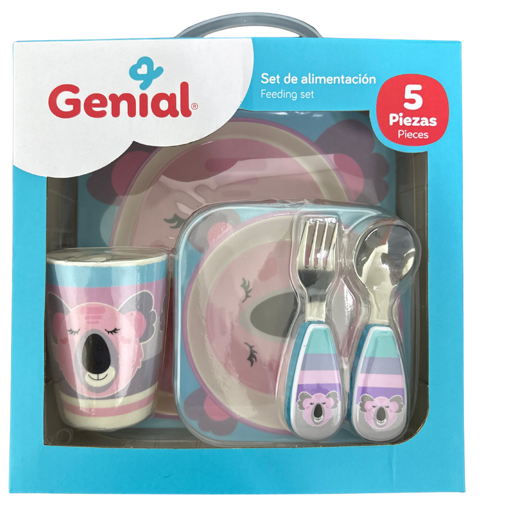 ACC Set de Alimentación x5 Piezas GNSS500091 Koala Rosado