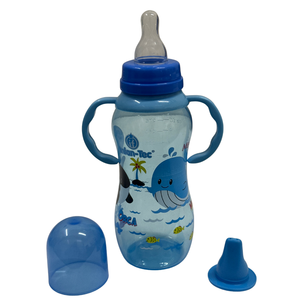 ACC Tetero 10onz BIP1244 3+ Ballena Azul Claro