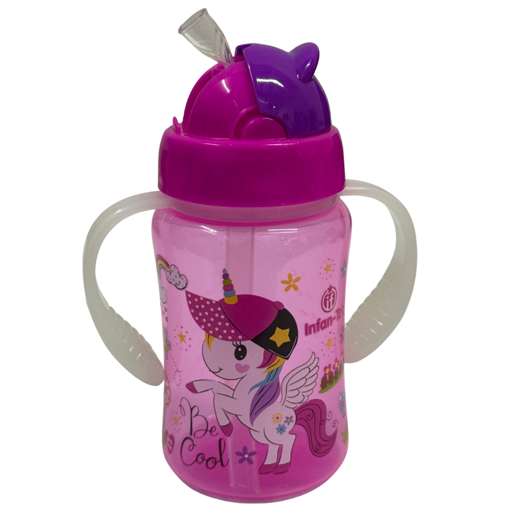 ACC Vaso Pitillo BIP1463 3+ Unicornio Fucsia