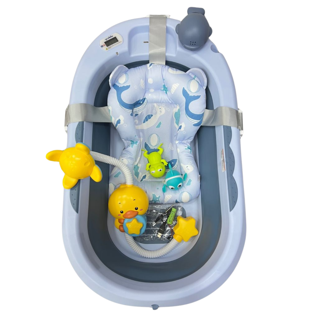 ACC Bañera plegable + ducha Pilas BTM950 Azul