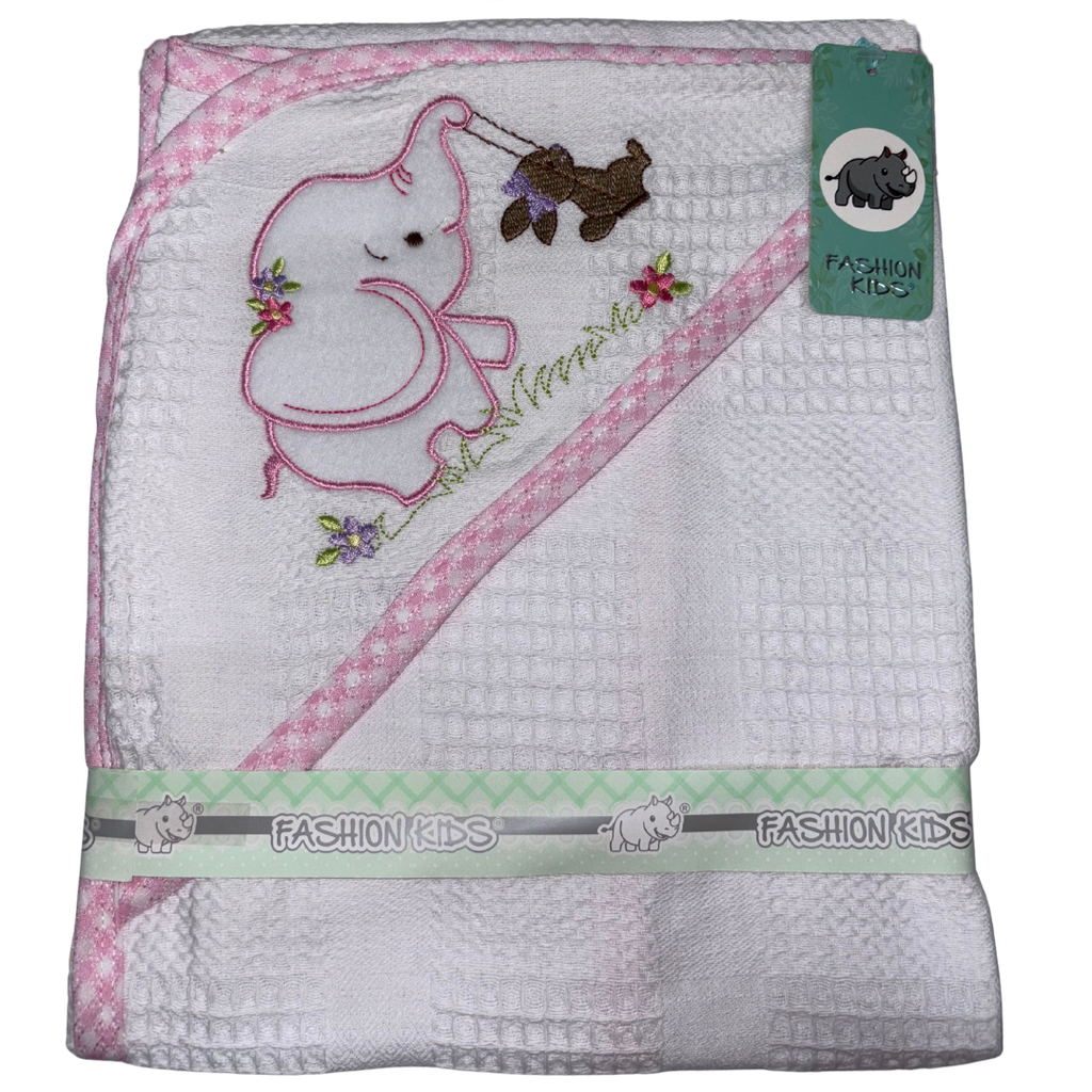 ACC Cobija de Hilo Bordada 90*70cm 4081 Elefante Rosado