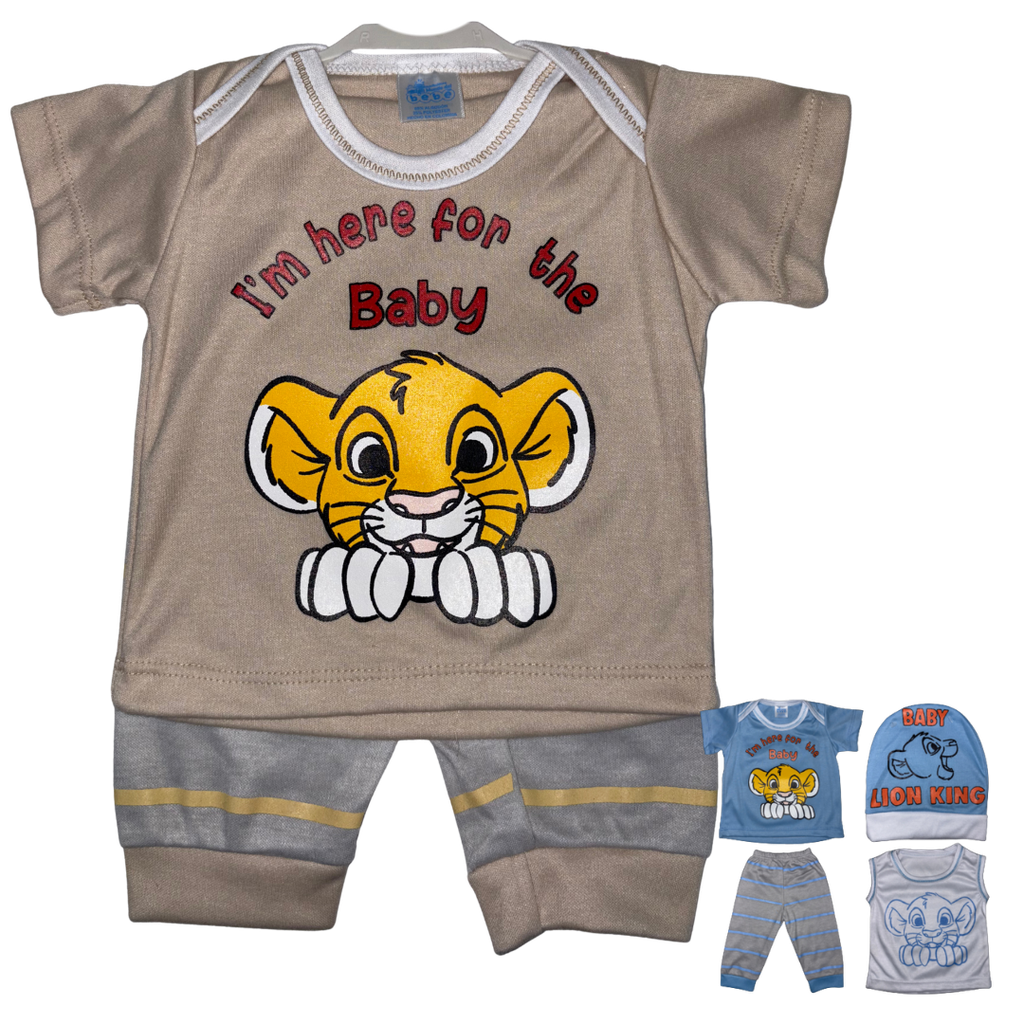 R-ecu Conjunto Malla Leon Baby Marron Talla: Unica Niño