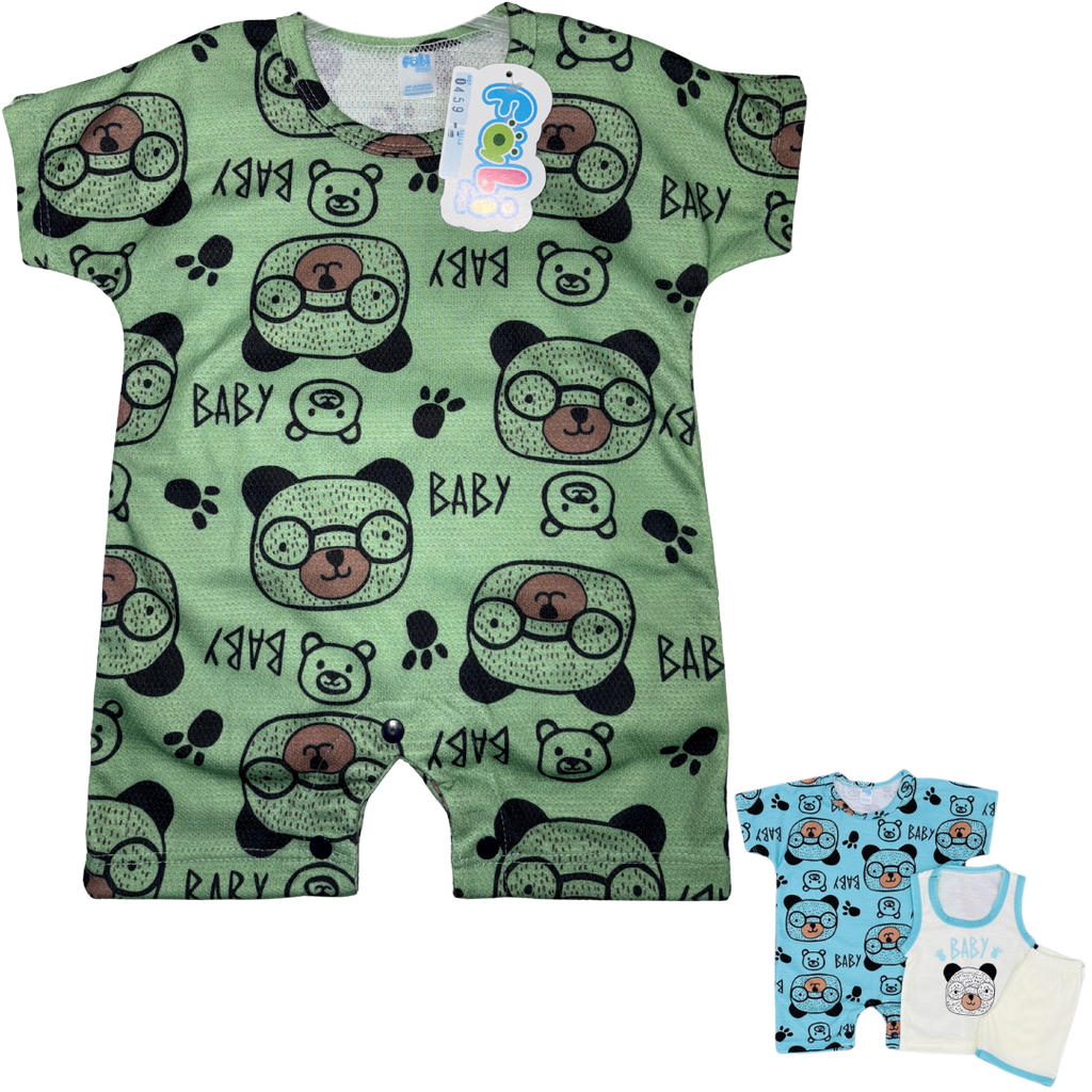 R0459 Conjunto x3 Piezas Eco Verde Talla: Unica 