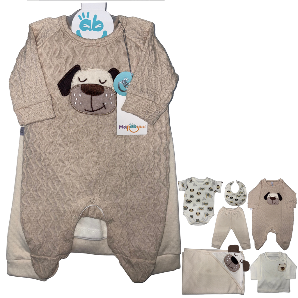 [4256] R7083 Primer Día Perrito (Línea Premium) Cafe Talla: Única
