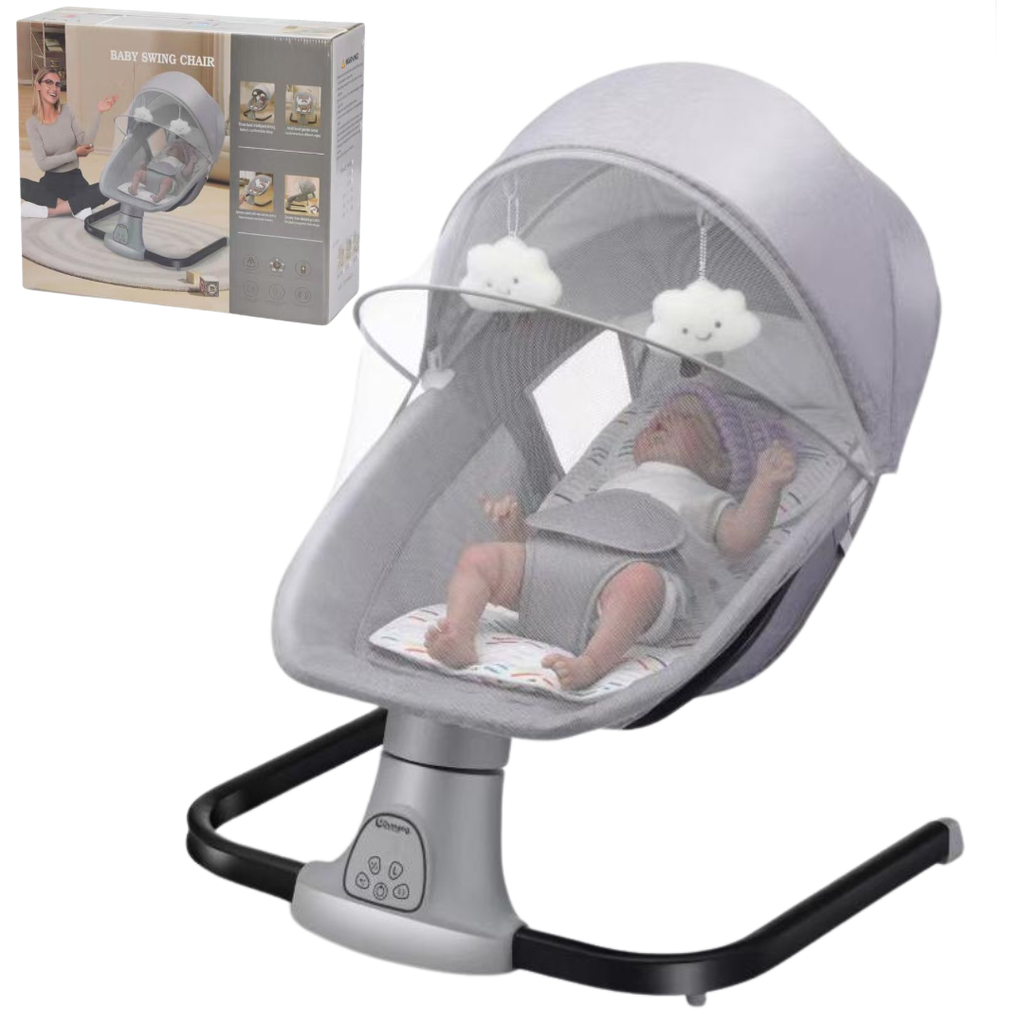 ACC Silla Mecedora Control Musical Con Movimiento SW2030 Gris
