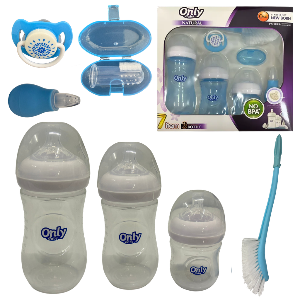 ACC Set Teteros Only x7 Piezas A10 Transparente/Azul