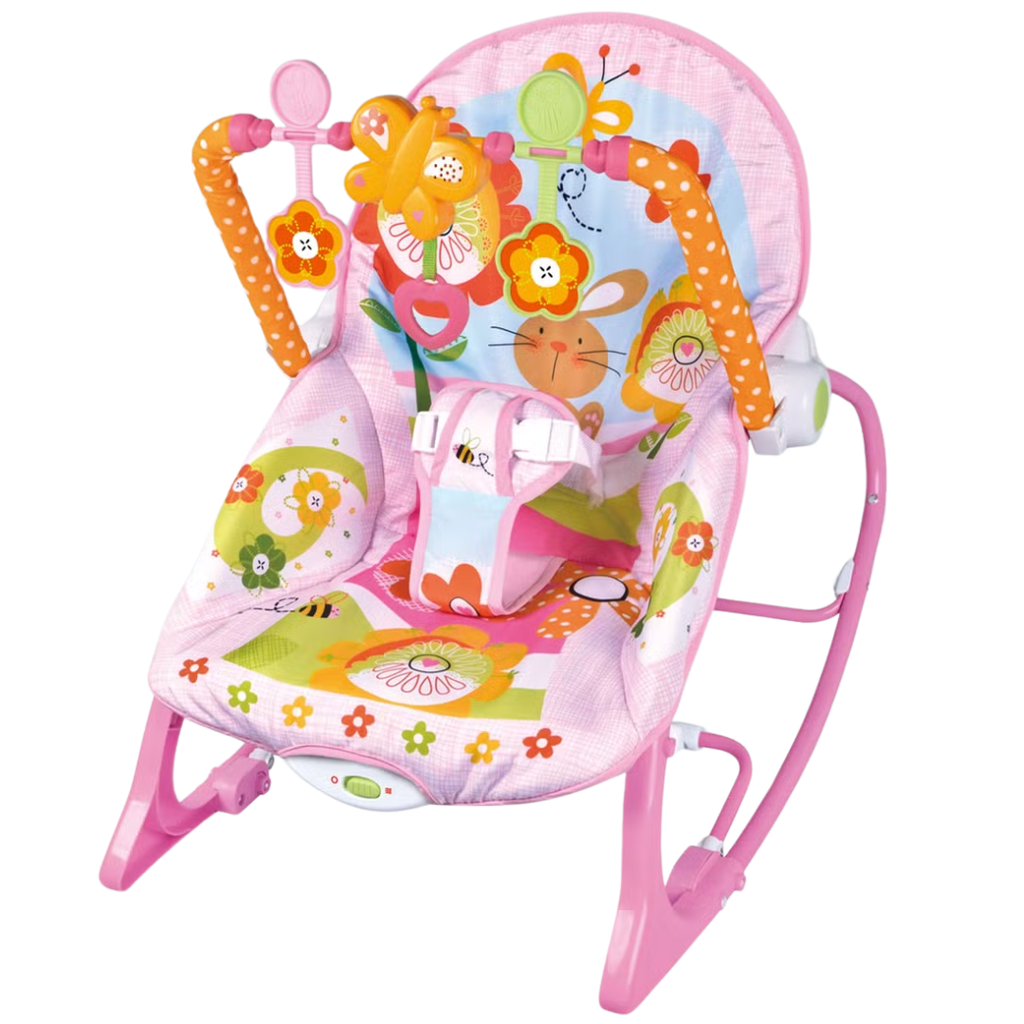 ACC Silla Mecedora Vibradora Musical Rosada 68112 Conejo