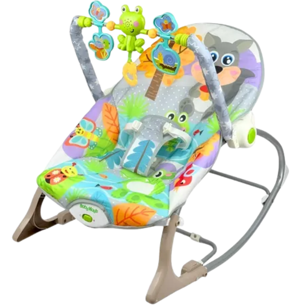 ACC Silla Mecedora Vibradora Musical Gris 68189 Ardilla