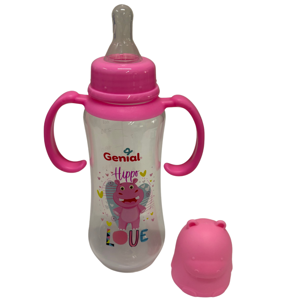 ACC Tetero 8onz GNFB8001H Hipopotamo Rosado