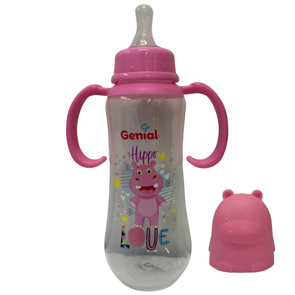 ACC Tetero 8onz GNFB8001H Hipopotamo Rosado