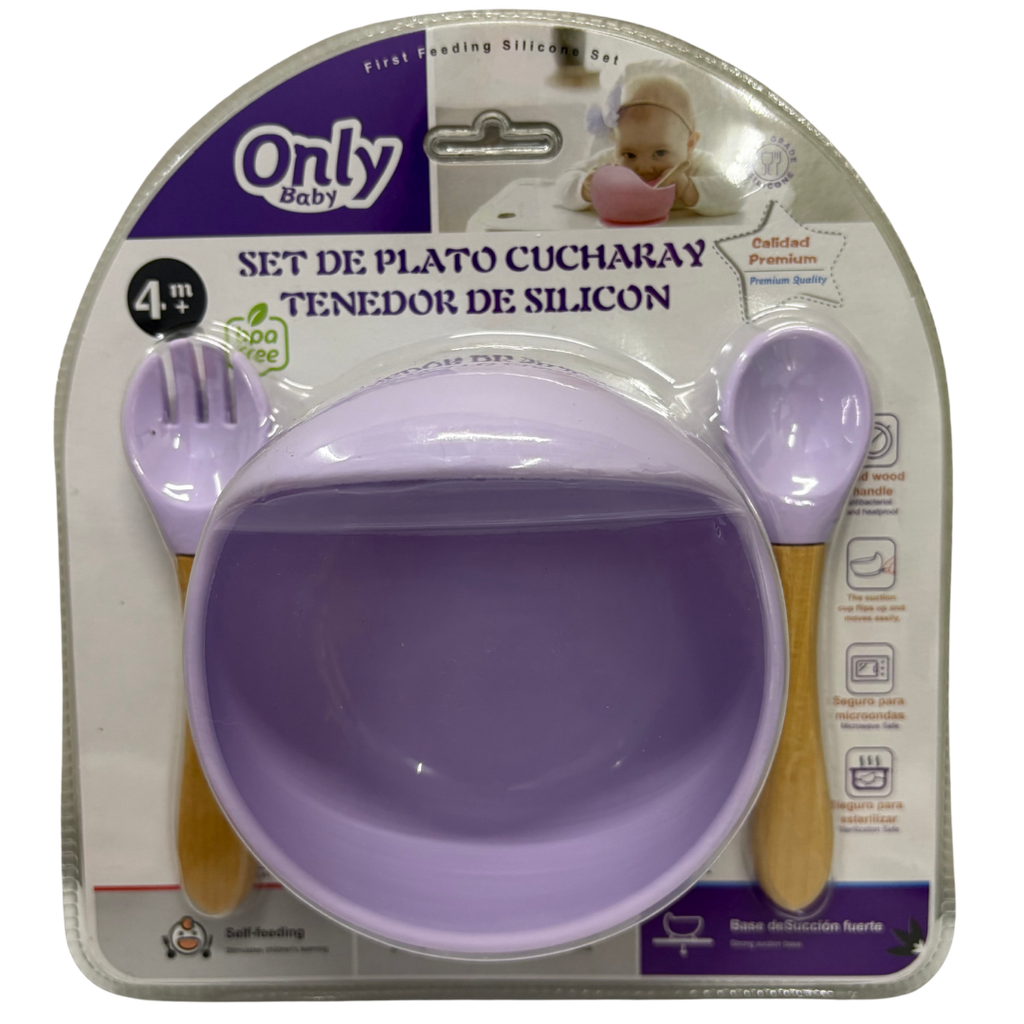 ACC Plato Antideslizante de Silicona 24137 Lila