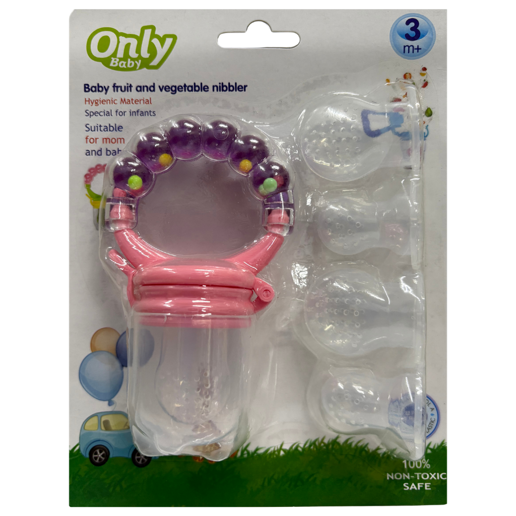 ACC Dispensador de Fruta de Silicona FZ625PCS Rosado/Morado