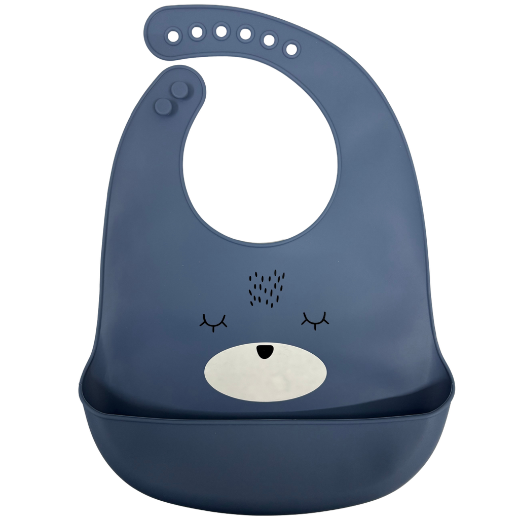 ACC Babero de Silicona 111810 Oso Azul