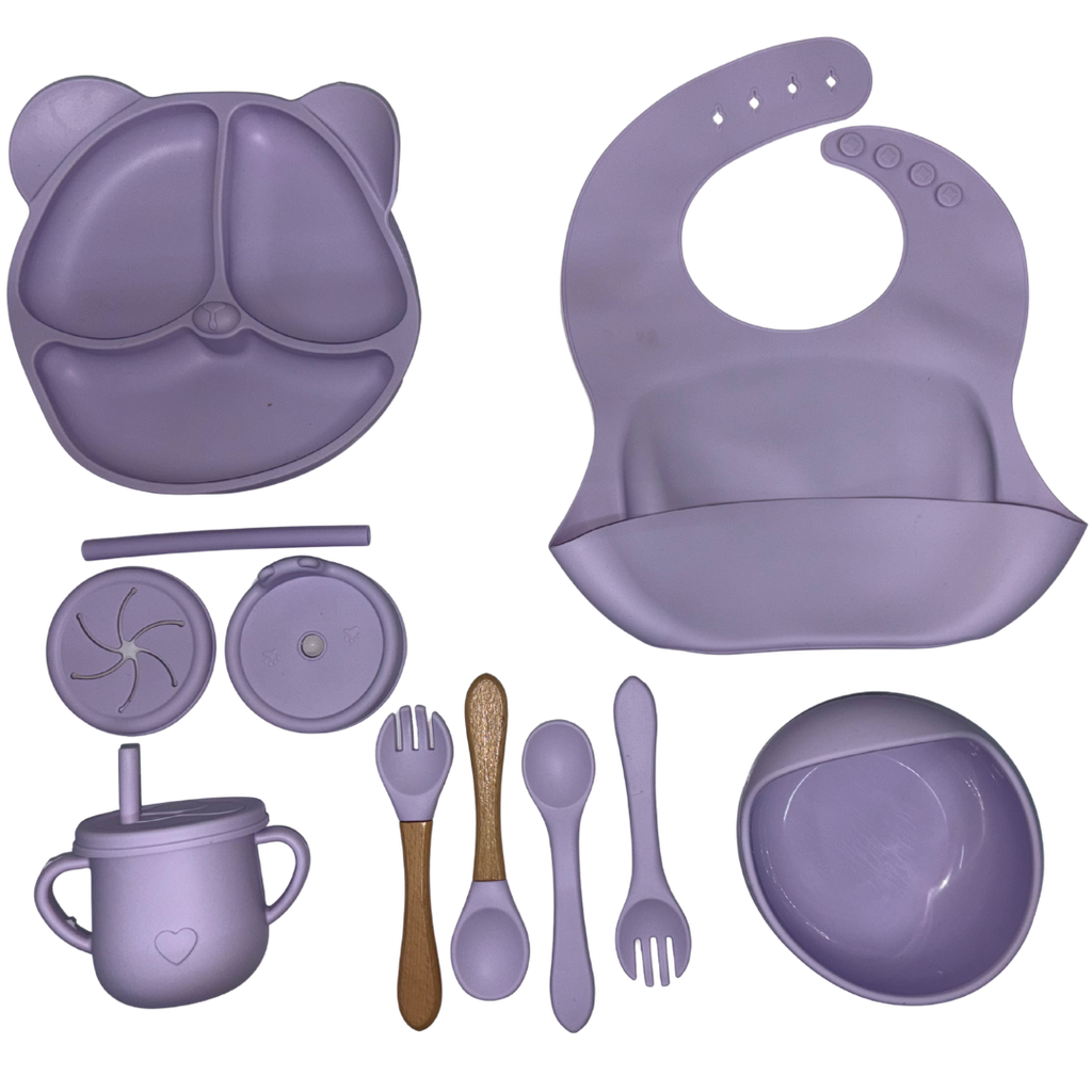 ACC Vajilla de Silicona Only GJTZ12 Oso Lila