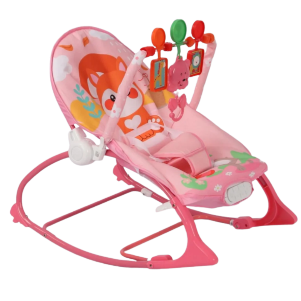 ACC Silla Mecedora Vibradora Musical NG420 Ardilla Rosada