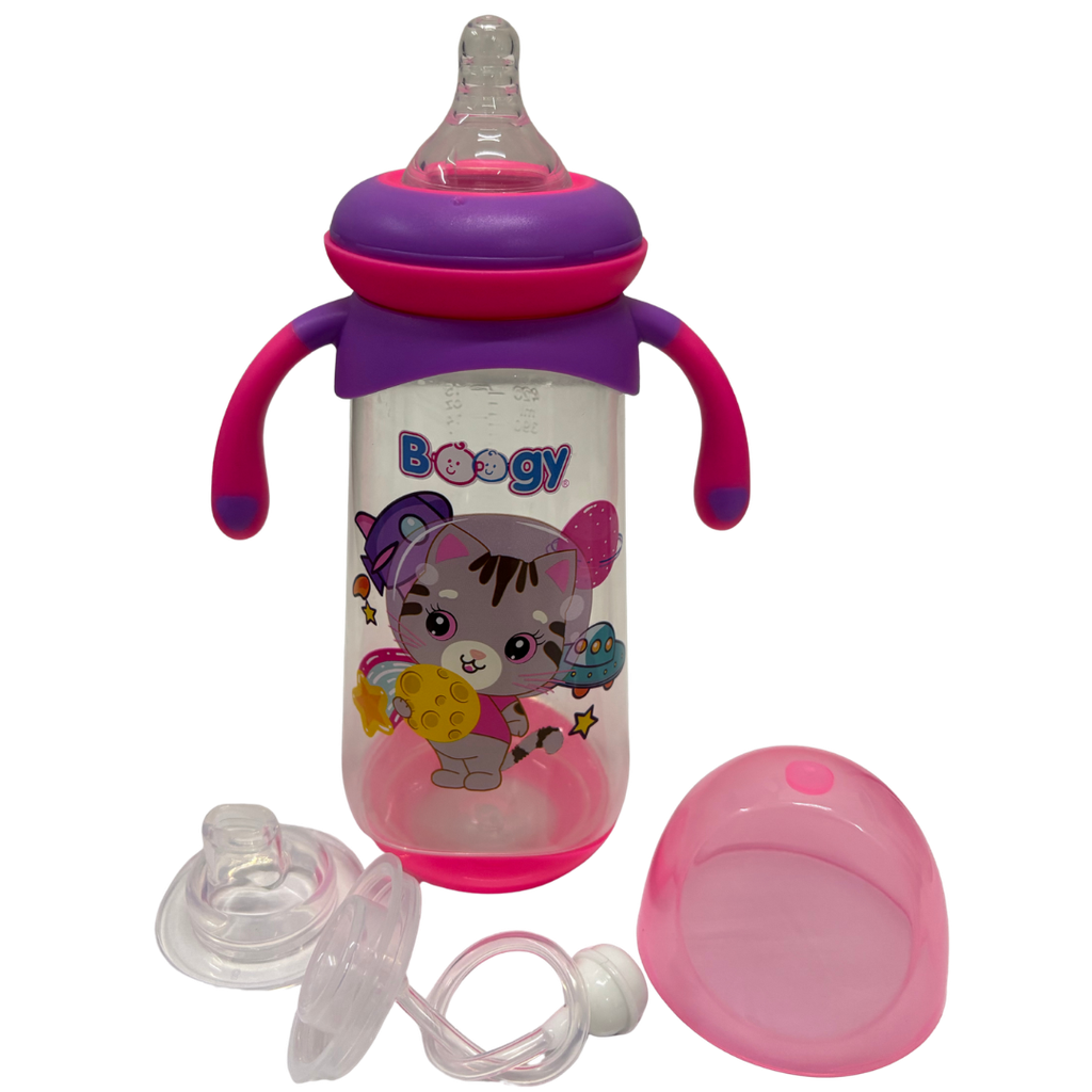 ACC Tetero 15onz 21435 con Valvula Anticolico Gata Rosado