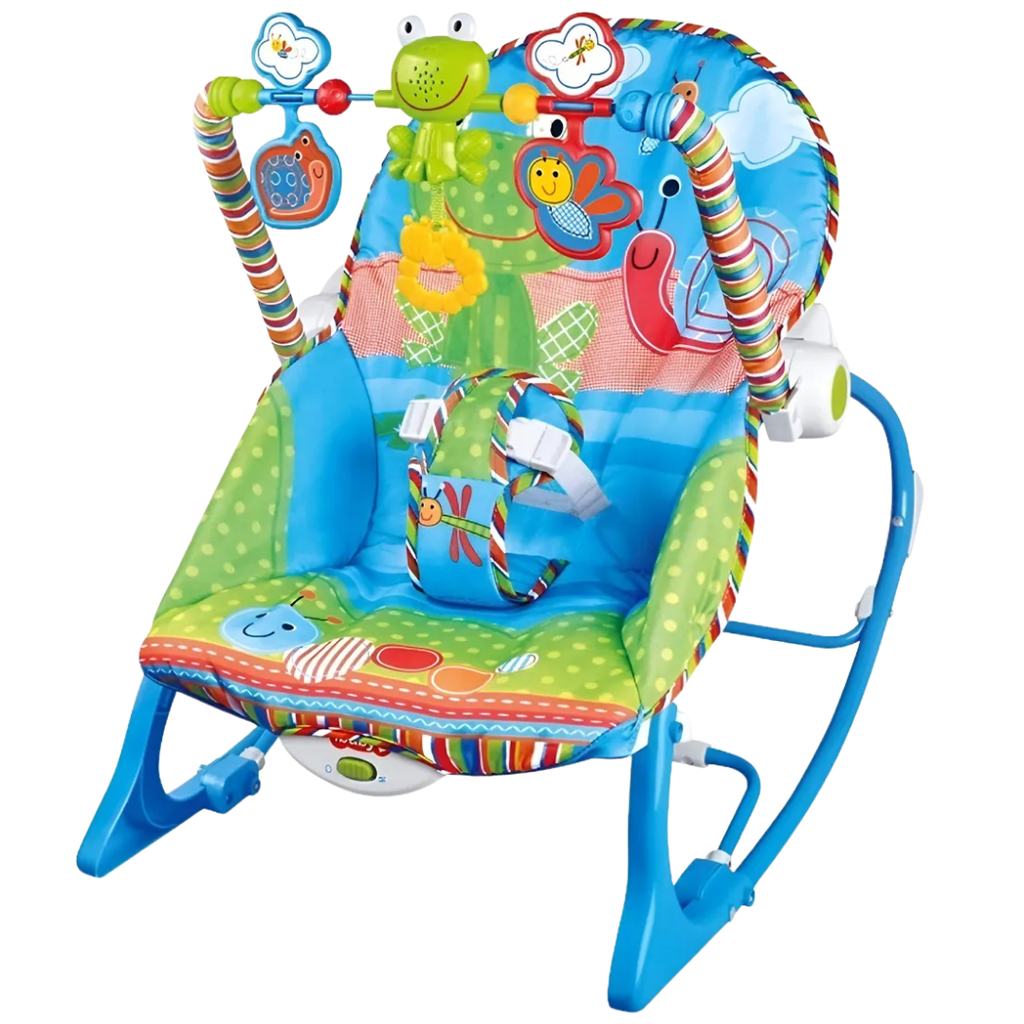 ACC Silla Mecedora Vibradora Musical Rana Azul 68110