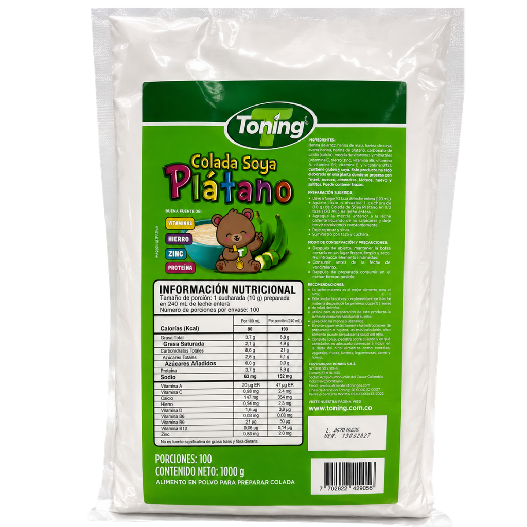 Soya Platano Toning 1000g