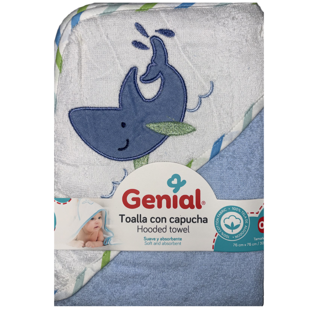 ACC Toalla GNHT7676 76x76cm Tiburon Azul