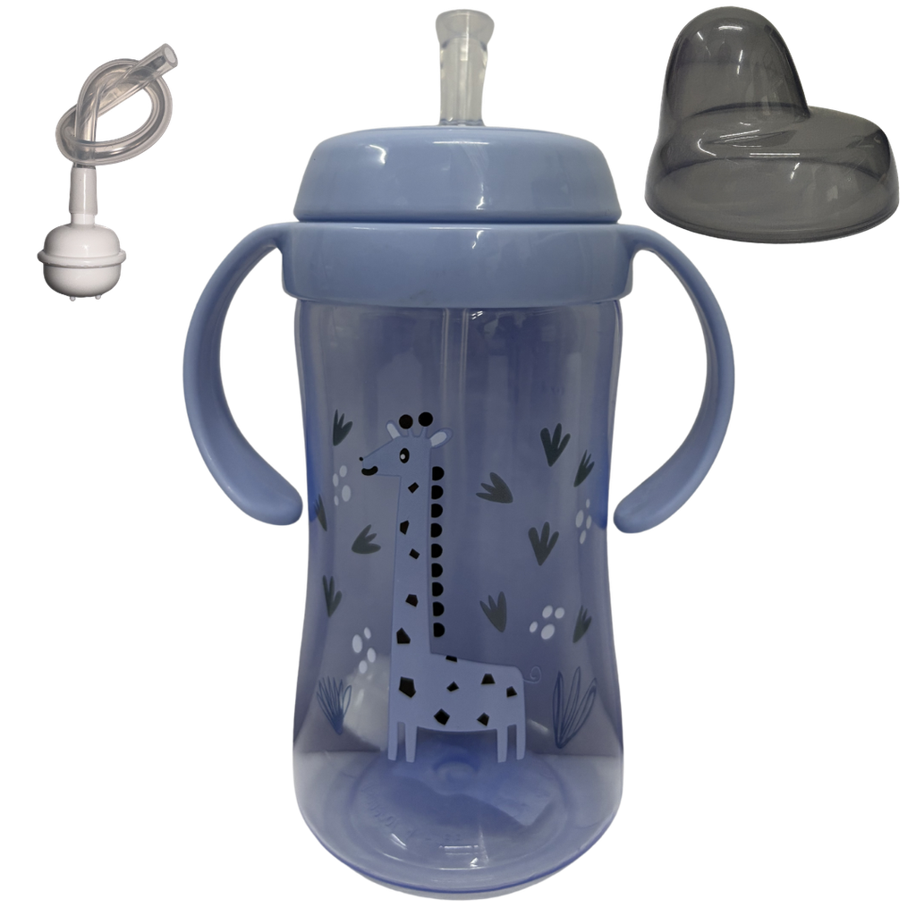 ACC Vaso Pitillo 8onz BIP1615 con Valvula Anticolico Jirafa Azul