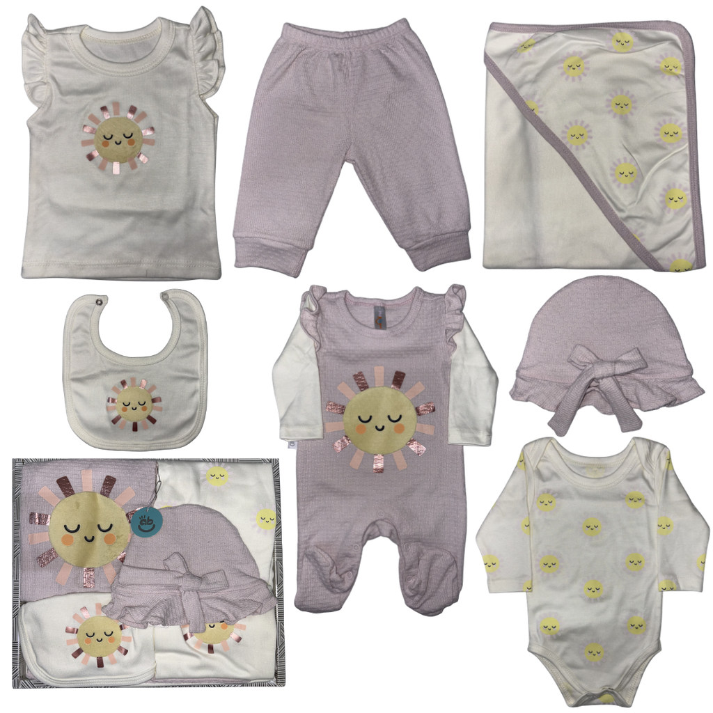[4834] R8022 Primer Día Niña (Línea Premium) Soles Lila Talla: Única
