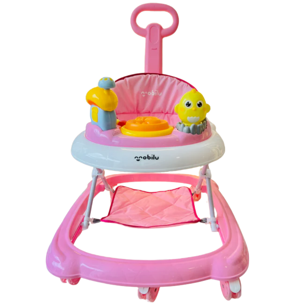 ACC Andadera Caminador Con Guía/Posapies MBWPING Rosado