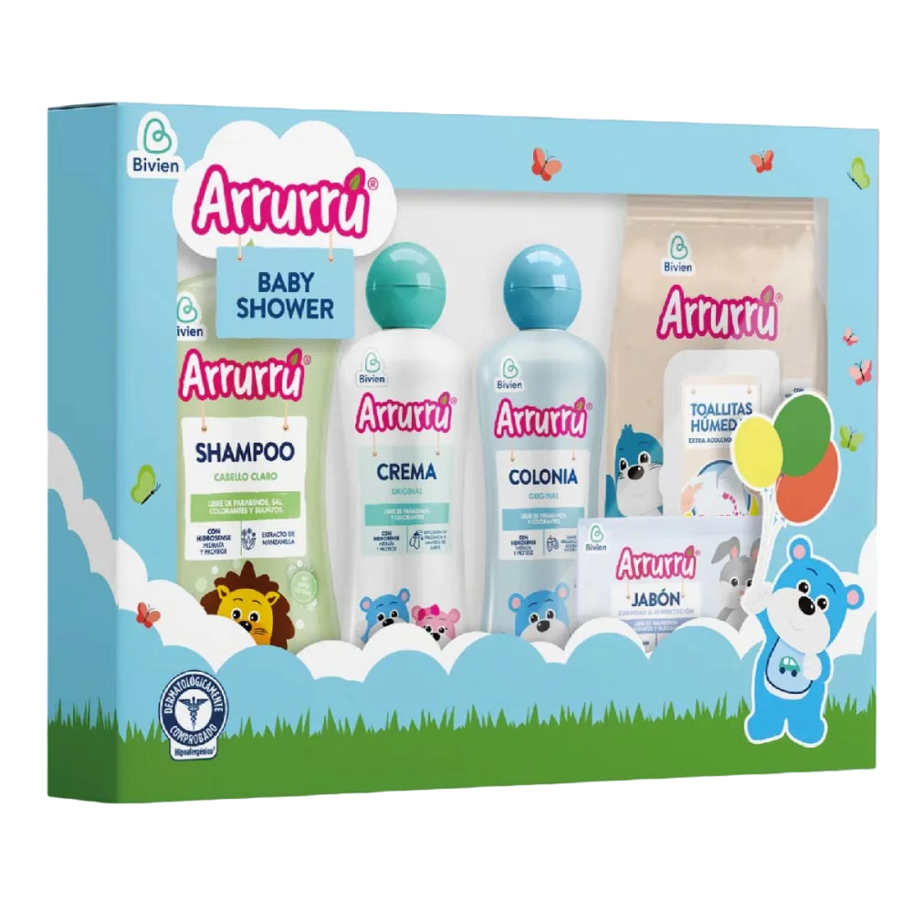 Estuche Arruru Baby Shower Azul